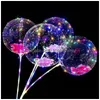 Decorazione per feste con palloncini Palloncini a colori Mticolor Illuminazione novità Bobo Ball Supporto Decorazioni per fondali Baloon leggero S Drop Deliv Dhlbg