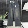 Джинсовые брюки с тиснением для женщин, дизайнерские брюки высокого класса для девочек, джинсовые брюки в уличном стиле