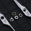 Nożyczki nożyczki nożyczki fryzjerskie fryzjerskie narzędzia tnące fryzjerskie przerzedzenie nożyce dla fryzjerskich 5,5 6,0 6,5 cala 440c stal 231025