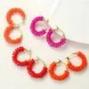 Orecchini per borchie kelitch hoop colorato perline perline piccole goccia per donne