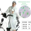 Vêtements de pluie Robe à manches pour dames Transparent Adulte Léger À Capuchon Imperméable Voyage Randonnée Pédale Véhicule Électrique Équipement Étanche 231025