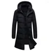 Hunting Jackets Outdoor Men's Down Jacket Long Hooded Winter Coat Hiking Clothes