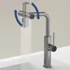 Kitchen Faucets Waterfall Pull Out Nozzle Cold Water Sink Mixer Stream Sprayer Rotation Tap Accessories