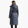 Parkas en duvet pour femmes SANTELON hiver coupe-vent imperméable longue à capuche Parkas femmes épais chaud doudoune vestes manteaux avec ceinture vêtements d'extérieur mode 231025