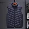 Men's Vests Men Autumn And Winter high quality Heated Vest Zones Electric Heated Jackets Men Graphene Heat Coat USB Heating Padded Jacket 231025