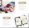 Cosmetic Bags Cases 7/8 Pieces Sets Travel Storage Bag Waterproof Luggage Packing Cubes Wash Package Clothing Underwear Shoes Sock Makeup Organizer 231026