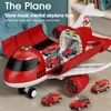 Aircraft Modle 12/6Pcs Car Model Large Children Toys Airplane Toy Model Passenger Plane Multi-Function Inertia Toy Cars for Boys Kids Gift 231025