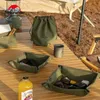 Outdoor Bags Camping Item Storage Set Dry Wax Waterproof Antifouling Outdoor Camp Home Dinner Picnic Table Canvas Storage Package 231025