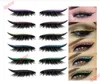 Eyeliner per ciglia finte riutilizzabili Adesivo per ciglia da 4 paia Adesivi per ciglia eyeliner impermeabili a 7 colori Facile da usare e rimuovere8196211