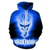 Herrtröjor Halloween Rolig 3D -tryckning Flash Skull Pattern Hoodie för män och kvinnor Street Hip Hop Casual Sweatshirt Y2K Tops