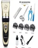 Profissional Pet Cat Dog Dog Grooming Kit Recarregável Elétrica Clipper Shaver Pet Fur Nail Accessories2778137