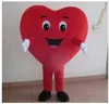 Halloween heureux grand coeur rouge Costume de mascotte dessin animé Fruit Anime thème personnage Noël Carnaval fête Costumes fantaisie adultes taille tenue extérieure