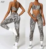 Active Sets Tie Dye 2Pcs Yoga Set Women PrintingYoga Suit Seamless Leggings Sports Bra Wear Fitness Gym Sportswear Outfit