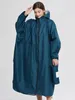 Manteaux de pluie imperméables longs imperméables pour femmes manteau de pluie tous temps pour dames Poncho léger cape légère avec sac à capuche