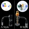 Fumatori Full Weld Diamond Auto Highbrid Terp Slurper Banger Chiodi con bordi smussati con fondo sfaccettato con Terp Slurpers Set catene per Bong ad acqua Dab Rig