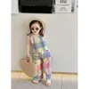 Conjuntos de ropa MILANCEL Verano Ropa para niños Conjunto Niñas Lindo Color Enrejado Traje Niños Outwear 2PCS