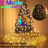 Snaren 9 Modi 400 LEDs Kerstboom Verlichting Met Ring Ster String LED Fee Voor Navidad Indoor Outdoor Xmas Decor 2024