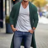 Herentruien Heren Dun gebreid vest Sweatshirt Lente Herfst Effen dieptepunt Lange mouwen Heren Slim Fit