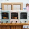 Kök spelar mat 1/6 eller 1/12 Skala Miniature Dollhouse Electronic Oven Model låtsas Mini Baking Bread Food For Barbies Blyth Doll Kitchen Toyl231026