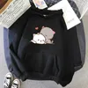 Sweats à capuche pour hommes Peach Kawaii Vêtements Esthétique Sweat à capuche 2023 Mignon Rose Tops Sweat-shirt surdimensionné Femmes Dessin animé Imprimer Unisexe Chaud Streetwear