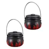 Plates Portable Halloween Candy Bucket Child Water Kettle Plastic Cauldron Holder Buckets