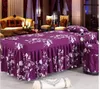 Ensembles de literie Salon de beauté 2 pièces ensemble jupe de lit taie d'oreiller SPA housse de table de massage respectueuse de la peau jupe de lit Colchas avec trou 31 styles 231026