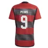 Maillot Flamengo 2023 2024 VIDAL DE ARRASCAETA GABI Maillot de football PEDRO B.HENRIQUE E.RIBEIRO Maillot Flamengo 23 24 Troisième kit de maillot de football de sport à manches courtes noir