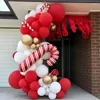 Décoration de fête Blanc Noir Or Ballon Guirlande Kit Rouge Vert Pour Noël Rose Bleu Jaune Mariage Anniversaire Baby Shower