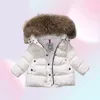 Kids Snowsuit Hooded Boys Winter Coat Snow Wear Down Cotton Thermal children winter Outwear Parkas Fur Collar 413T6189571