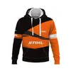 Herenhoodies Casual Heren 3D-logoprint Hoodie Outdoor Motorrijden Warme trui _ Sweatshi