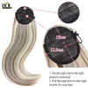 Synthetic s BOL Straight tail Hair for Women Natural Clip in 30Inch Drawstring False 231025