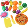 Cuisines Jouer à la nourriture Les enfants font semblant de jouer à la nourriture Jouets pour enfants Ensemble de cuisine Ensemble de jeu Couper la nourriture Fruits Légumes Jouets Cadeau d'anniversaire de Noël pour les tout-petits L231026