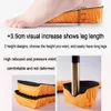 Shoe Parts Accessories 1.53.5cm Invisible Height Increase Sport Insoles Orange EVA Memory Foam Shoes Sole Pad Breathable Comfortable for Men Feet Care 231026