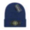 Gorro Gorro de diseñador gorro de lujo ISLAND gorro temperamento gorro de punto versátil gorro de punto letra cálida Sombrero de diseño PIEDRA 17 colores F-3