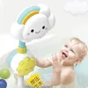 Baby Bath Toys Baby Bath Toys Cloud Bathtub Showers Bathing Spouts Suckers Folding Faucet Children Bath Toys Cute Spray Shower Kids Gift 231026