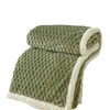 Couvertures de luxe Double couche en flanelle, couverture douce et chaude pour l'hiver, Plaid épais, canapé de bureau, voyage, chaînes de sommeil