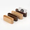 Wood Business Card Holder Racks Storage Holders Note Display Device Stand Wooden Desk Organizer Office Accessories SN5307