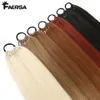 Hair Bulks Long Straight tail 24Inch Synthetic On Elastic Band Natural Hairpiece Heat Resistant 231025