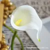 Fleurs décoratives 5 pièces 33CM, lys Calla artificiel, branche unique, colle douce, Mini fleur de décoration pour la maison