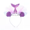 Party Hats Little Mermaid Crown Headband Tail Hat Po Props For Girl 1St Birthday Hair Accessories L230621 Drop Delivery Home Garden Fe Dhorm