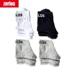 3 pairs lot size 40-43 zerlos brand high quality socks men cotton crew socks black white gray compression happy mens2337