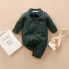 Macacões Prowow Gentleman Baby Costume Bonito Criança Bobysuit Stripe Born Macacões para Menino Bowtie Roupas Infantis Soft Baby Romper 231025