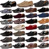 Moda Uomo Mocassini Scarpe casual Senior Colonnaki Appartamenti Dandelion Oxford Italia Classico Elastikid Pelle scamosciata Vernice Designer Mocassino Fitness Sneakers Box EU 38-47