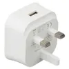 Draagbare 3-pins USB-oplader UK Plug Wall Home Power Adapter met 1 poort opladen voor Samsung Android-telefoontablet