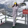 Skiing Suits Waterproof Ski Suits Women Hooded Snowboard Jumpsuit Sport Waterproof Female Snow Overalls Outerdoor Woman Snowsuit 231025