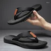 Slippers Flip Flops Summer Men's Home Flat Shoes High Quality Sandals Father's Days Gift Size 39-45