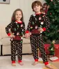 Outfits Family Matching Outfits Xmas Pajamas Set Christmas Deer Santa Print Pjs Adult Child Clothing Outfit set Baby JumpsuitDog Clothes 2