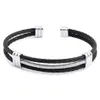 Bangle Modyle Ankomst Spring Wire Line Colorful Titanium Steel Armband Stretch Stainless Cable Bangles For Women328U