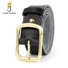 Belts FAJARINA Mens Top Quality Cow Skin Casual Pure Genuine Leather Retro Brass Pin Buckle Belt Men Jeans N17FJ763 YQ231026