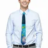 Yay bağları karahindiba alanı kravat soyut baskı günlük aşınma boyun klasik zarif yetişkin grafik yaka kravat hediyesi